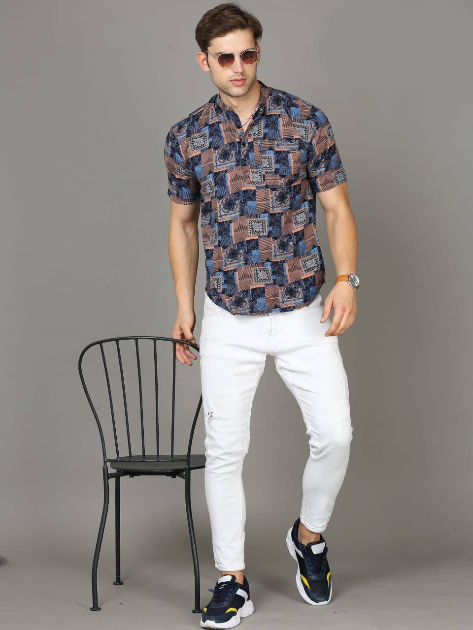 Thumbnail: Rayon material half sleeve