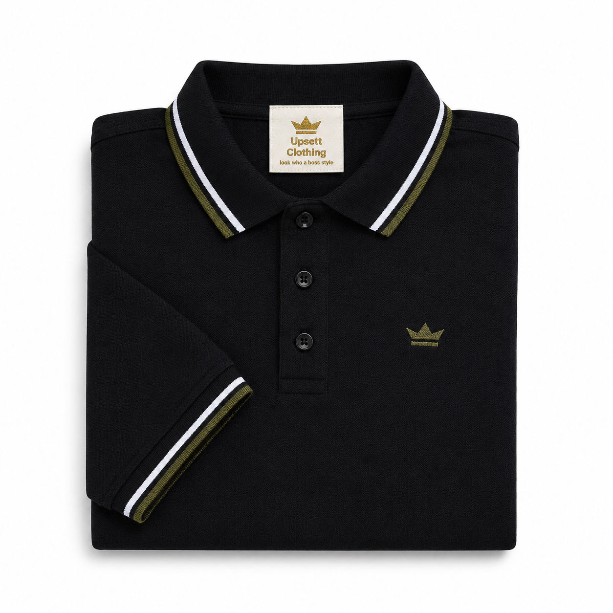 Upsett Black Forest Polo Pique.