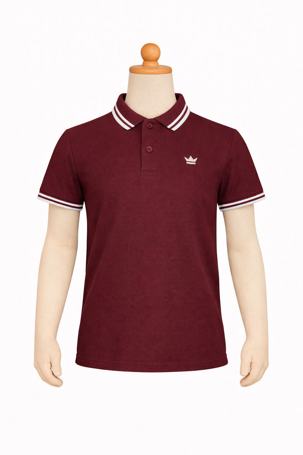 Upsett Kidz wine & white  polo 