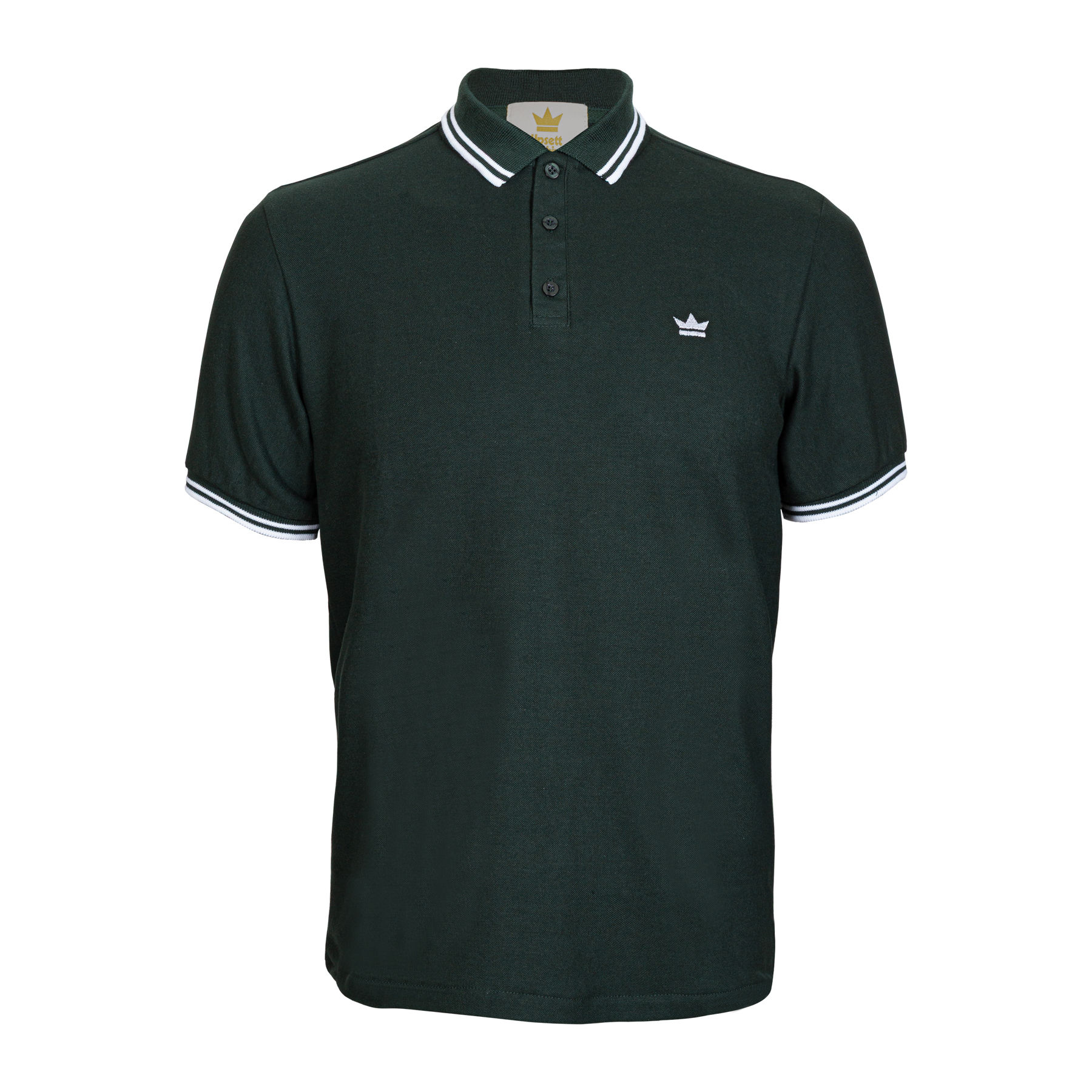 Upsett Green & White Polo Shirt.