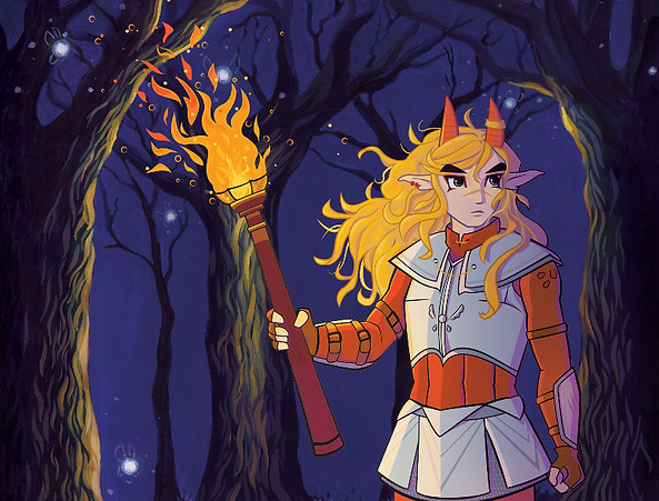 Character Design Full with Background