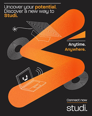 Study instagram advert orange