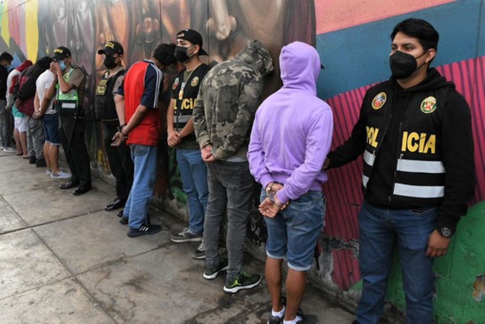 Durante este 2022 la policía nacional desarticuló más de 8,500 bandas criminales