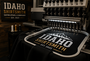 Professional embroidery on hats, polos, and jackets in Boise, Idaho