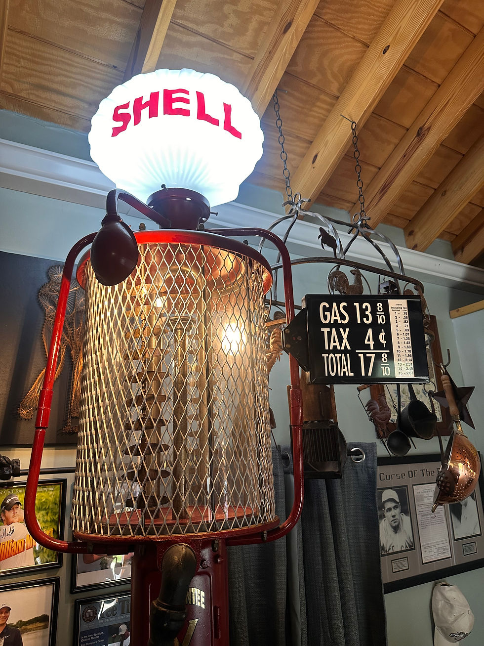 Thumbnail: 1926 Frye Mae West Visible Gas Pump – Original 10 Gallon Shell Globe