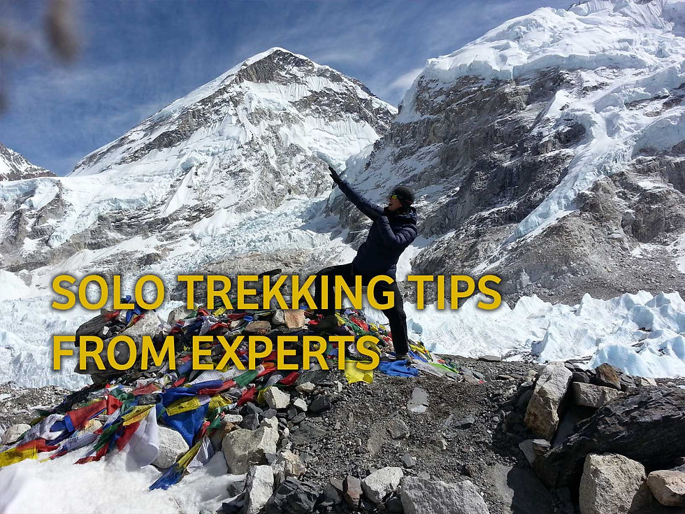 Solo trekking Tips