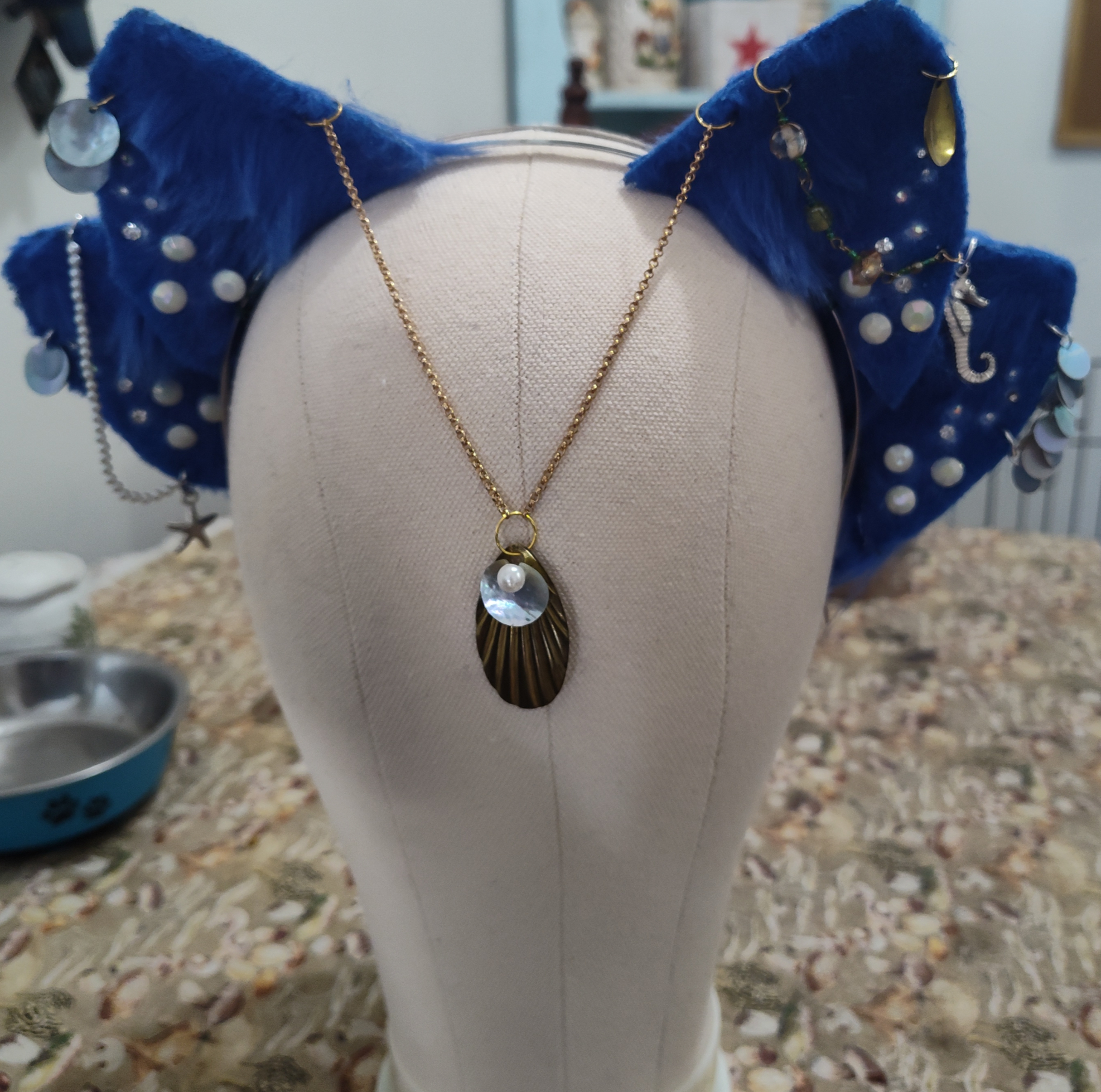 Mushy Creations animal ear head bands as well as pins, jewelry and head pieces accessories artist alley chizu con 2024