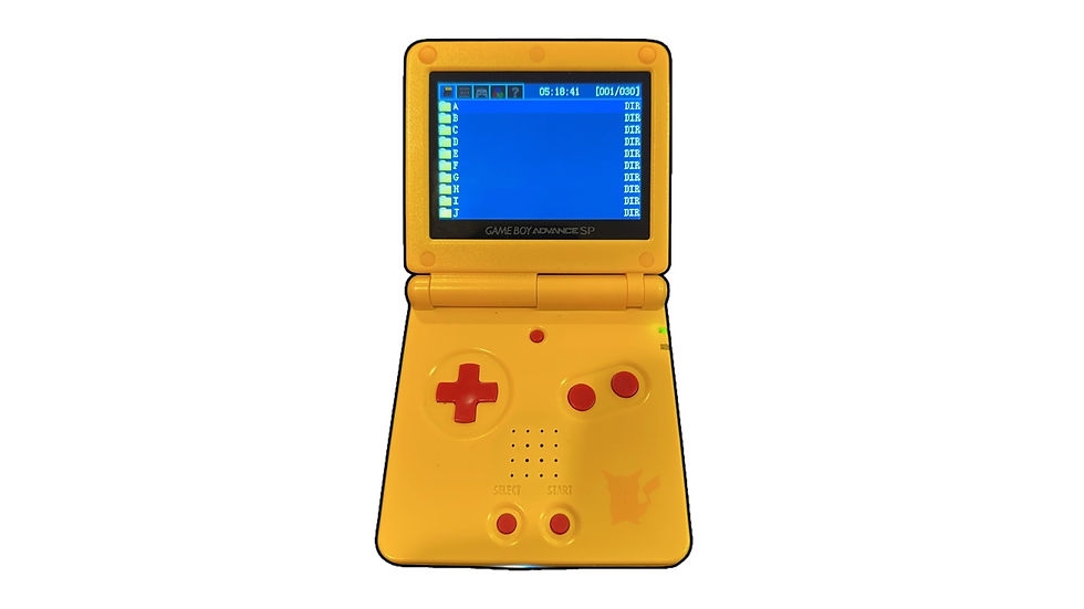 Nintendo Gameboy Advanced SP Modded