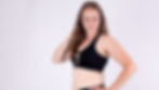 Thumbnail: VISION twisted black woman sport Bra Top side view