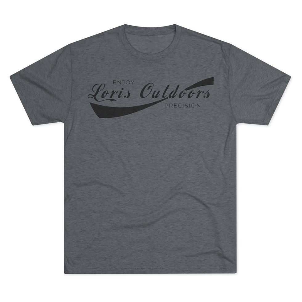 Thumbnail: LORIS Men's "Enjoy Precision" Tri-Blend Crew Tee