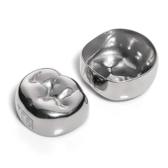 Pediatric stainless steel crown molar refill