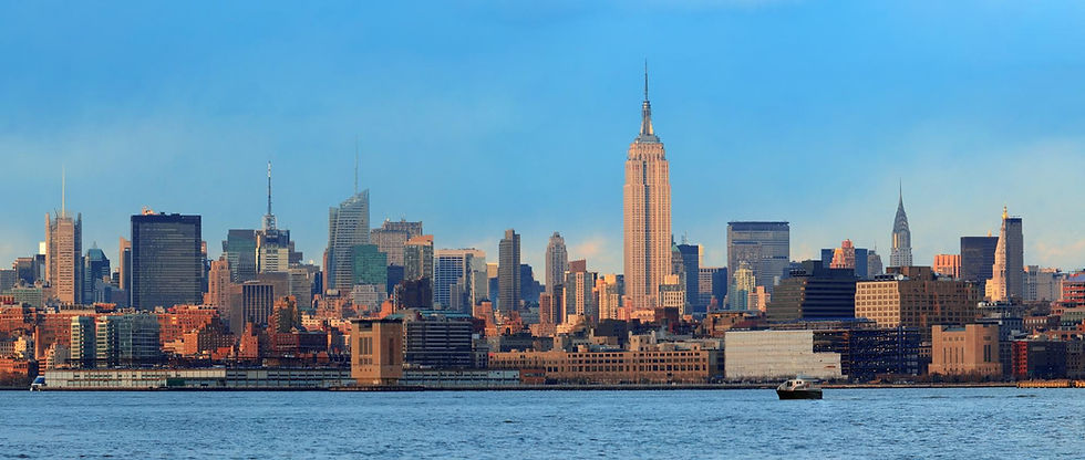 New York City skyline with Empire State Building