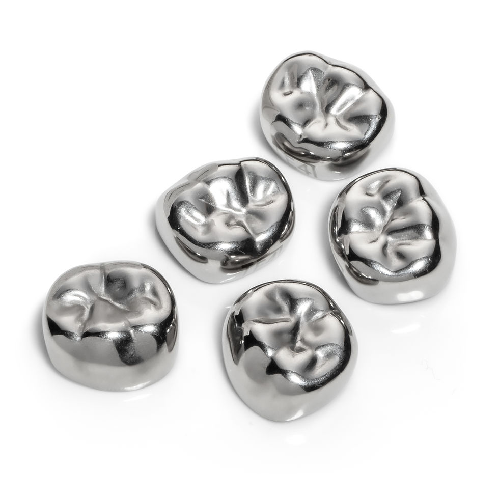 Pediatric stainless steel crown molar refill