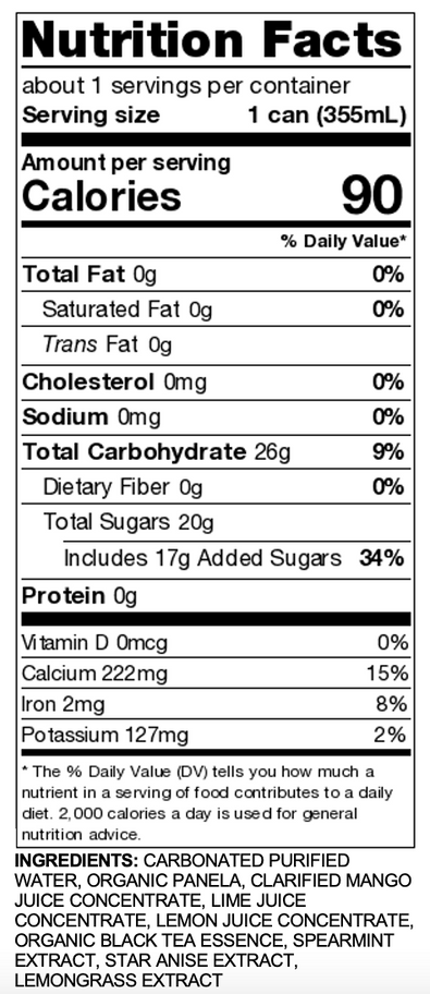 Zoom in of Tipo Nela Nutrition Facts
