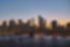 New York City skyline at dusk