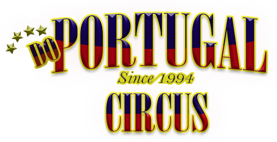 Do Portugal Circus logo with text: Do Portugal Circus, since 1994, with stars.
