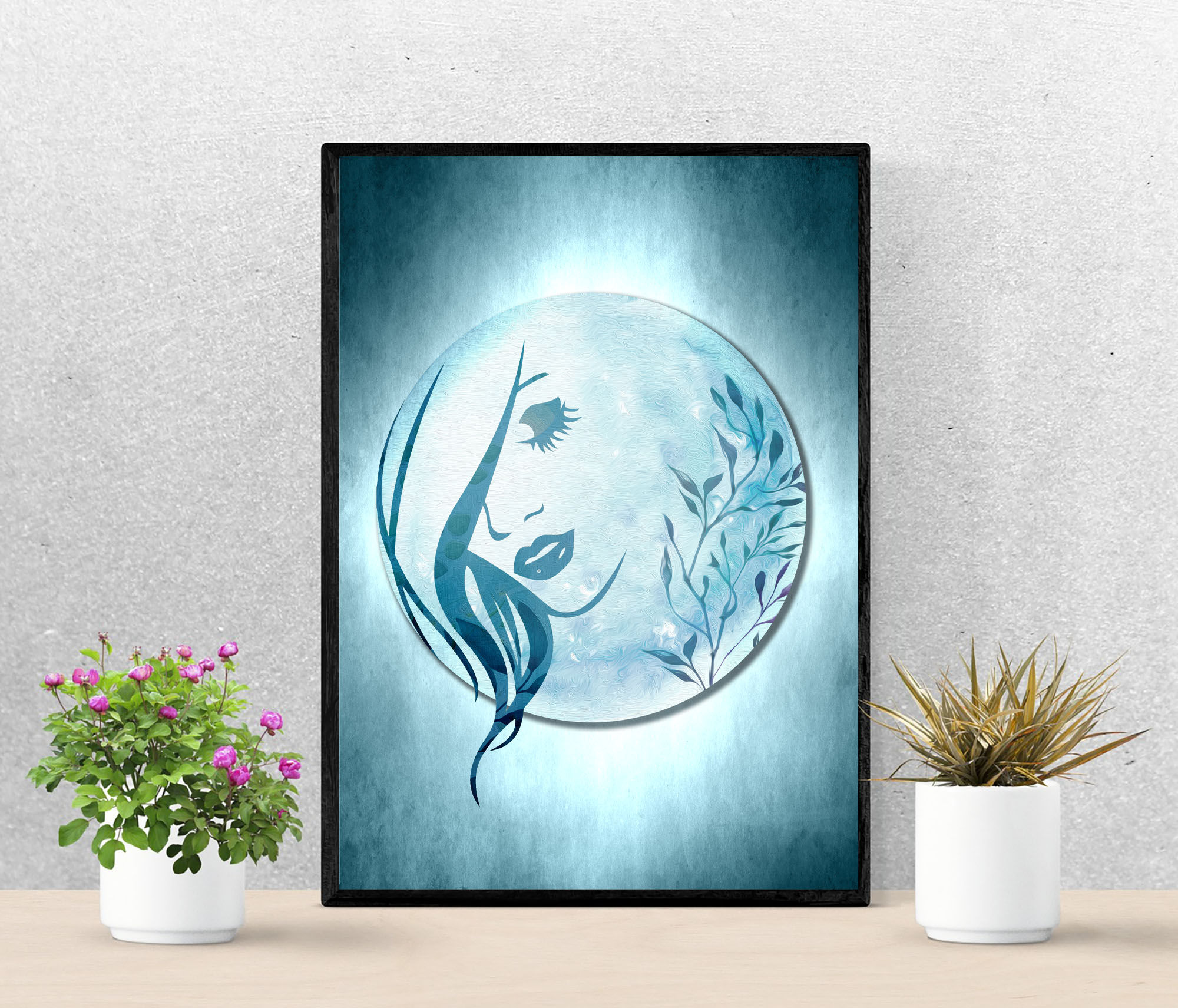 Lunar Woman Digital Download Poster