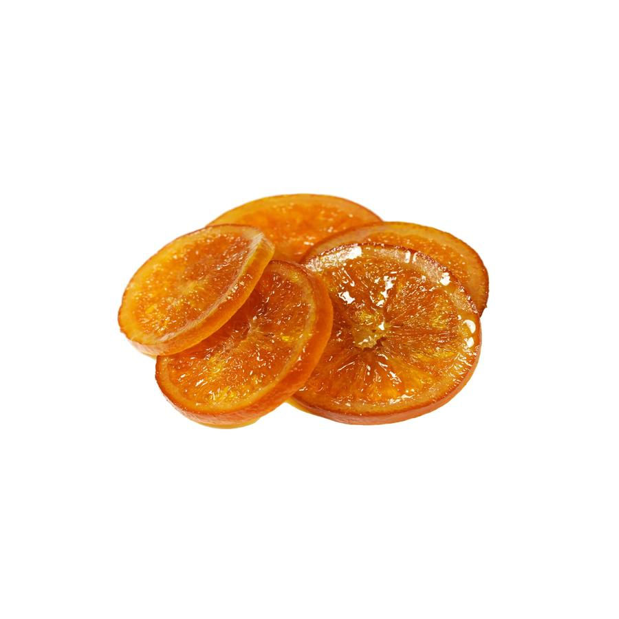 Сушені апельсинові скибочки яскраво-оранжевого кольору для чаю, випічки, декору