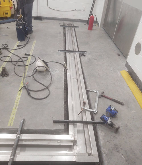 Laying out a new project at our Spartanburg headquarters.