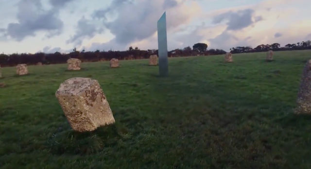 Could these mysterious 'monoliths' be linked to crop circles?