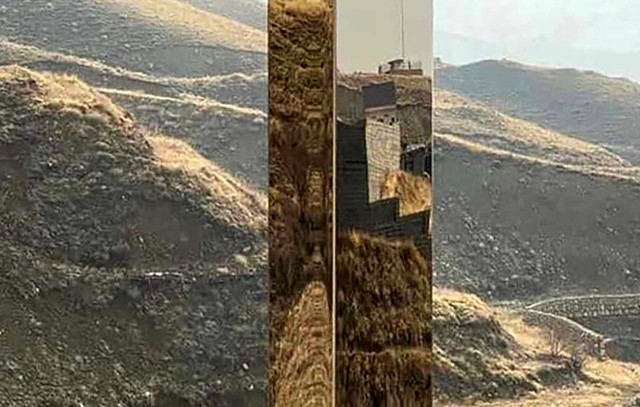Iran 'Monolith' appears in mountainous region NE of Tehran.