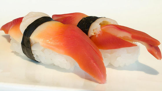 Red Clam (Hokkigai) Sashimi