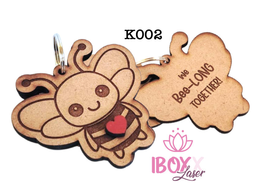 Bee-Long Together Keyring