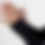 Thumbnail: Cymbal Gloves -black logo on black, on model