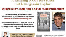 Newark Public Library: A Virtual Conversation with Ben Taylor--New Info