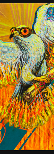El Gañido de la Voluntad Incandescente 1.82. | MAS2Gutty | Formato: 100 cms X 80 Cms | Técnica Mixta / Lienzo