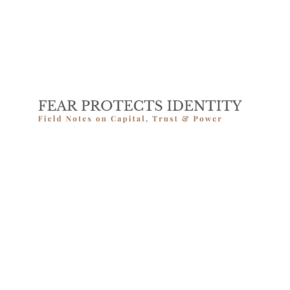 Fear Protects Identity: how role, authority, belonging, and self-concept can shape succession, governance, and structural decision-making.