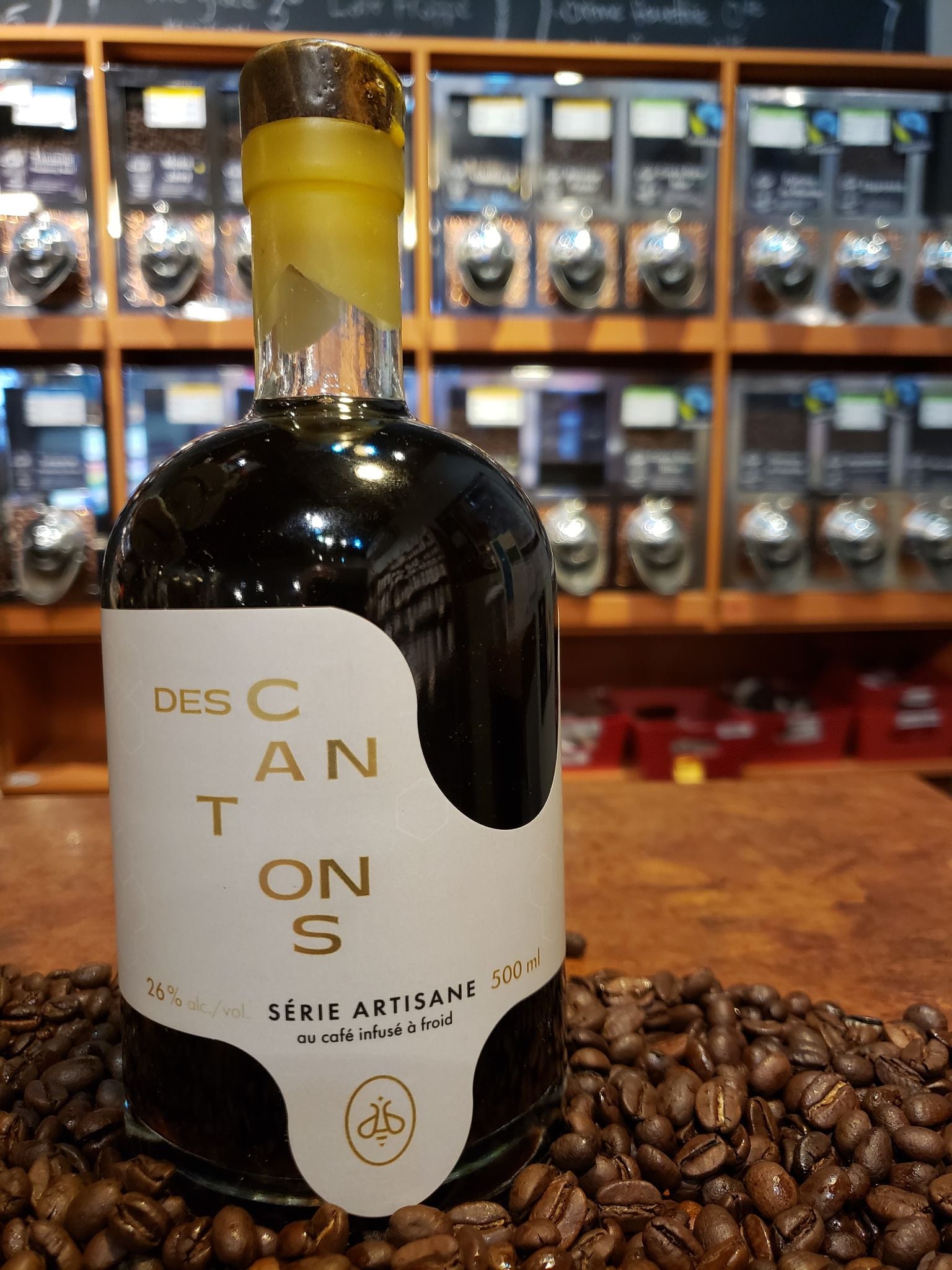 Des Cantons - liqueur de miel au café