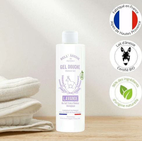 Thumbnail: GEL DE DUCHA ORGÁNICO DE LECHE DE BURRA LAVANDA, 250ml - Bell' Ânesse