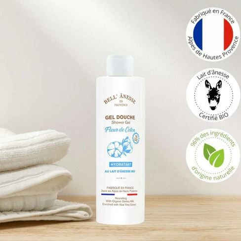 Miniatura: GEL DE DUCHA ORGÁNICO DE LECHE DE BURRA FLOR DE ALGODÓN, 250ml - Bell' Ânesse