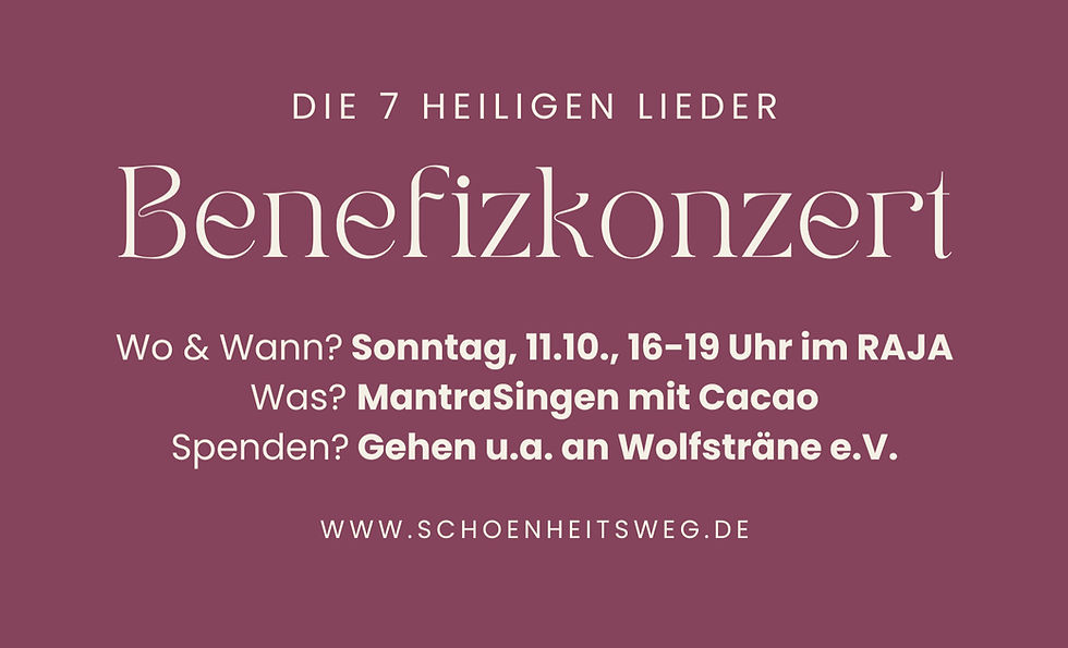 "Die 7 Heiligen Lieder" - Mantra-Benefizkonzert
