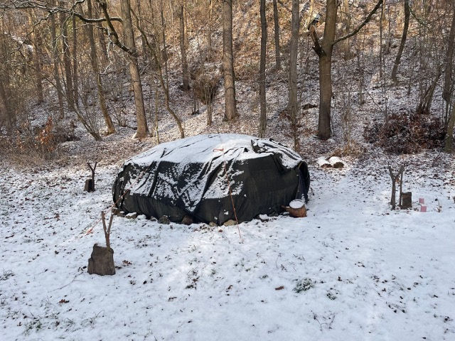 Gemischte Schwitzhütte zur Wintersonnwendfeier