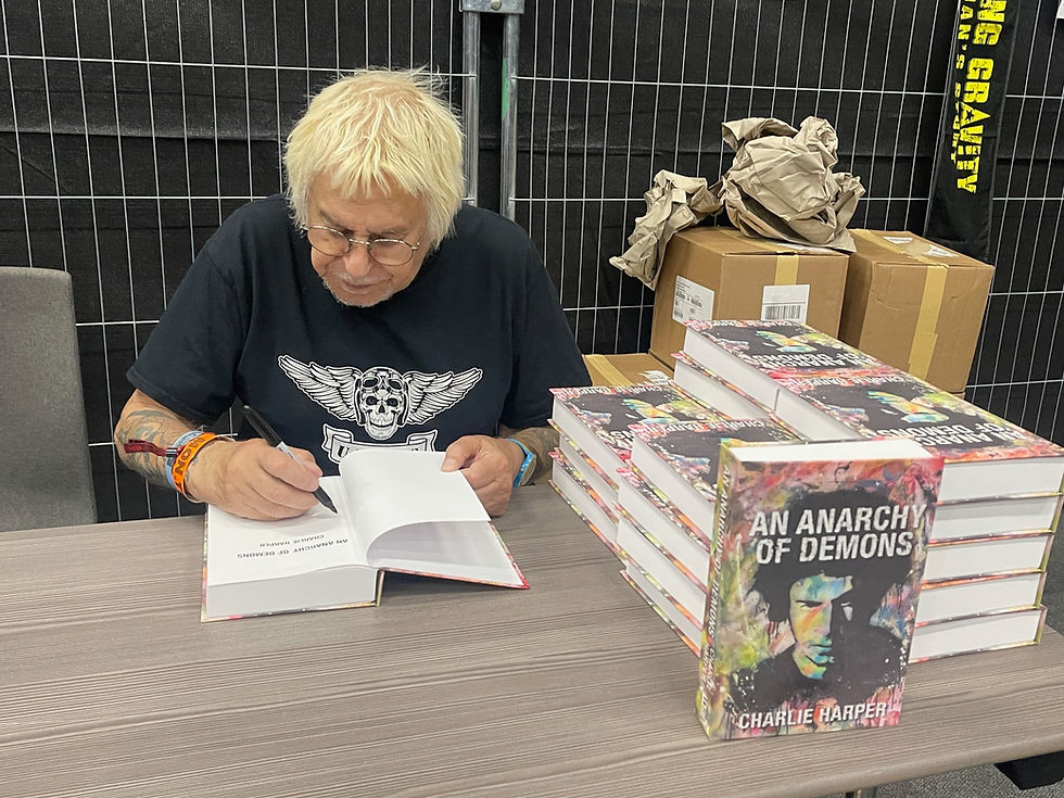 Charlie Harper solo shows and book signings