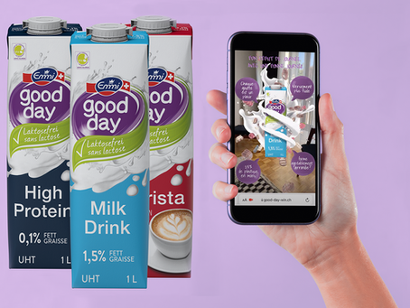 Emmi good day launches new AR enabled packaging