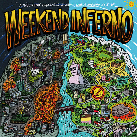 IGN438 VERSE, CHORUS, INFERNO. & WEEKEND CIGARETTES split LP