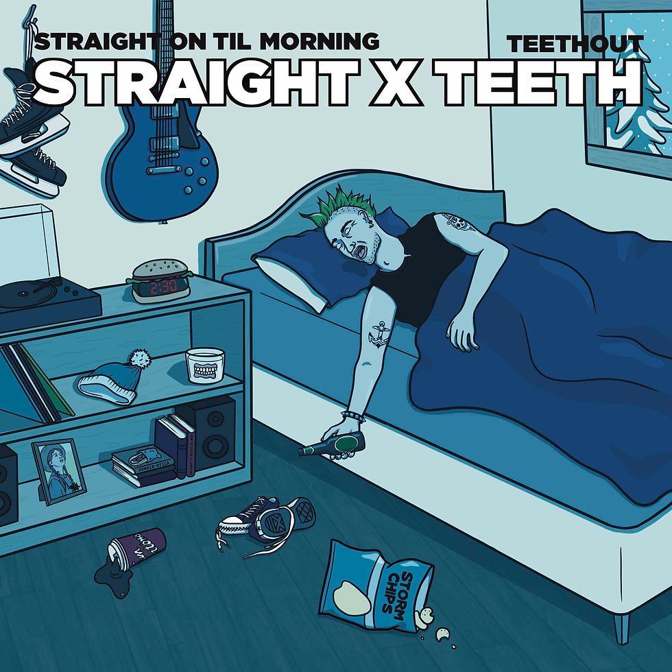 Thumbnail: TeethOut / Straight On Til Morning – Straight X Teeth split 7” EP