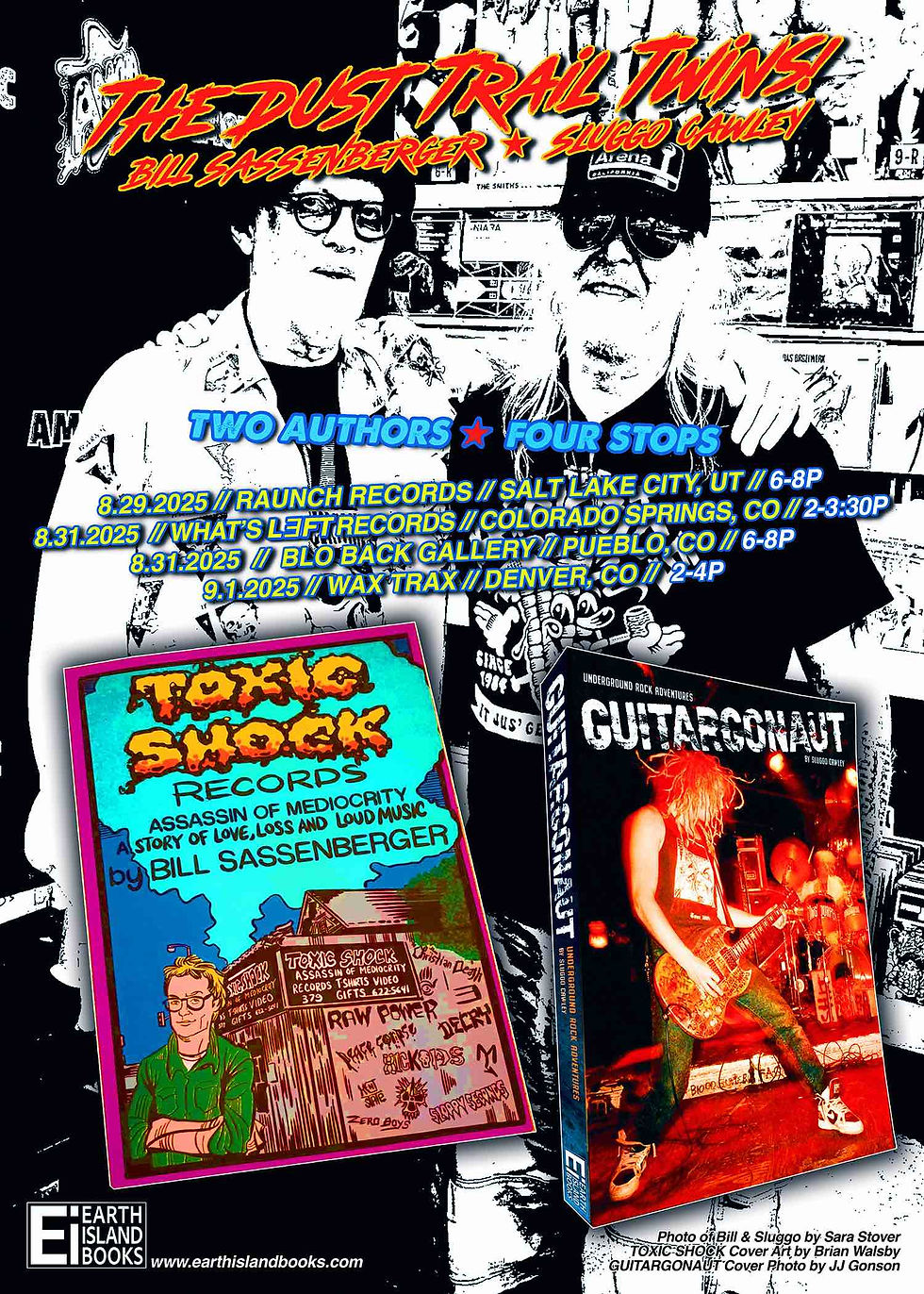 Two authors, four stops - go see them!