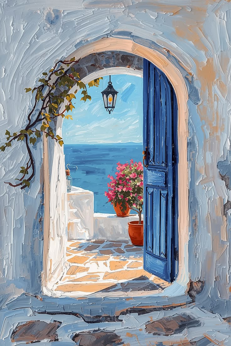 Paint a Mediterranean Doorway in Acrylics