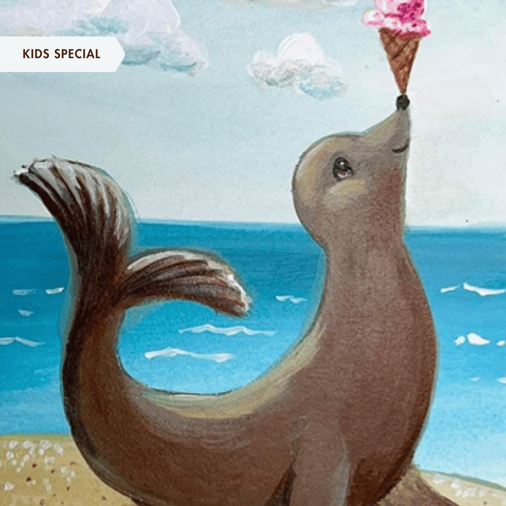 Kids Special: Paint a Playful Seal