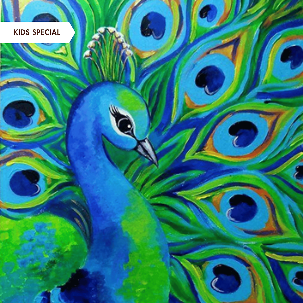 Kids Special: Paint a Majestic Peacock