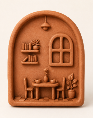 Sculpt Terracotta Living Room