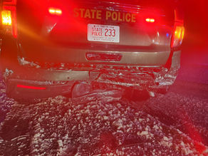 NH State Police Cruiser Struck While Trooper Assisted Driver During Winter Storm