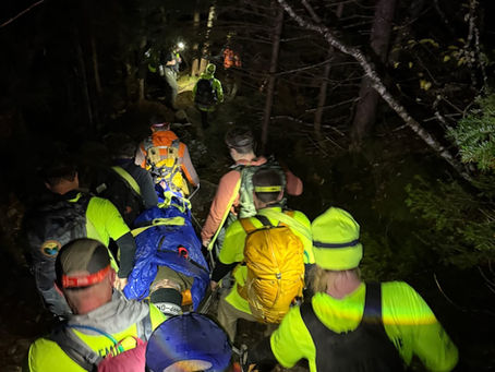 Injured 17-Year-Old Rescued Overnight on Old Bridle Path in Franconia