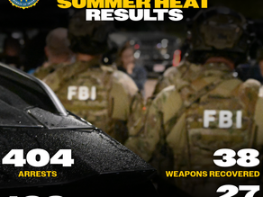 FBI Boston Makes 404 Arrests in “Operation Summer Heat,” Ranks 3rd Nationwide