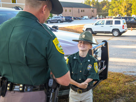 Troop G Welcomes Christian at Annual Inspection; Young Fan Aspires to Serve