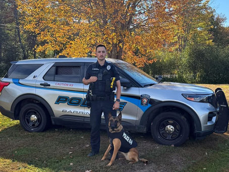 Barrington K9 Otto Receives Donated Protective Vest
